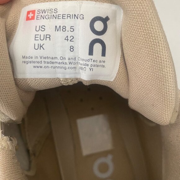 On Cloud Hi Speedboard Sneaker Shoes Mens Size 8.5 Sand Swiss Enginering - Picture 4 of 15